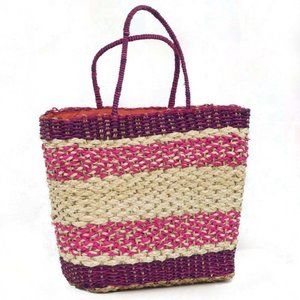 Tote Bag Handwoven Abaca Leaf with zipper